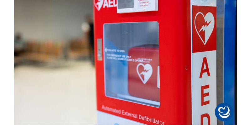 AED in an airport.