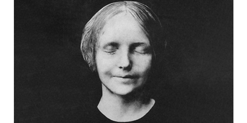 Death mask of drowning victim who came to be known as Annie