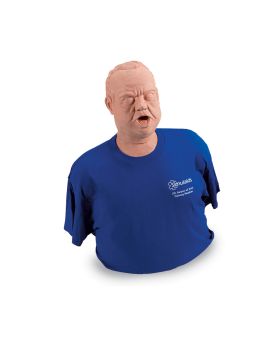 choking manikin modeled after an obese middle-aged man
