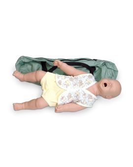 full body infant choking manikin with carrying bag