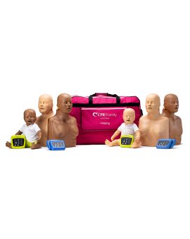 Pack of 4 CPR Taylor® 3-in-1 (adult male, adult female, and child) manikins and 2 Baby Tyler® infant manikin, ideal for all CPR instructors